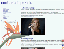 Tablet Screenshot of couleurs-du-paradis.ch